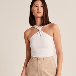NWOT Abercrombie Cotton Seamless Fabric Twist Top